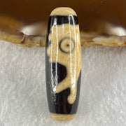 Natural Powerful Tibetan Old Oily Agate Pig Dzi Bead Heavenly Master (Tian Zhu) 猪天珠 9.21g 38.9 by 12.5mm - Huangs Jadeite and Jewelry Pte Ltd