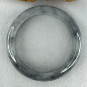 Type A Wuji Grey Jadeite Bangle Internal Diameter 57.8mm 77.44g 15.2 by 9.3mm (Very Slight Internal Lines) - Huangs Jadeite and Jewelry Pte Ltd