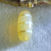 Natural Powerful Tibetan Old Oily Agate 3-Lines Dzi Bead Heavenly Master (Tian Zhu) 三行天诛 3.13g 20.1 by 10.3mm - Huangs Jadeite and Jewelry Pte Ltd