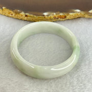 Type A Faint Lavender Green Jadeite Bangle Internal Diameter 55.6mm 36.96g 12.4 by 6.4mm (Internal Lines) - Huangs Jadeite and Jewelry Pte Ltd