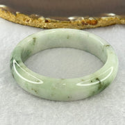 Type A Green Lavender and Moss Green Piao Hua Jadeite Bangle Internal Diameter 55.8mm 60.42g 14.5 by 8.0mm (Very Slight External Rough + Internal Line) - Huangs Jadeite and Jewelry Pte Ltd