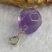 Natural Amethyst Pebble Pendant 2.92g 13.2 by 12.5mm - Huangs Jadeite and Jewelry Pte Ltd