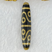 Natural Powerful Tibetan Old Oily Agate 8 Eyes Dzi Bead Heavenly Master (Tian Zhu) 八眼天诛 12.04g 57.2 by 11.9mm - Huangs Jadeite and Jewelry Pte Ltd