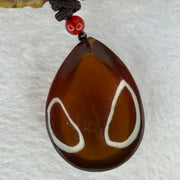 Natural Amber Large Tear Drop Shape Pendent 12.99g 42.5 by 30.8 by 18.0mm - Huangs Jadeite and Jewelry Pte Ltd