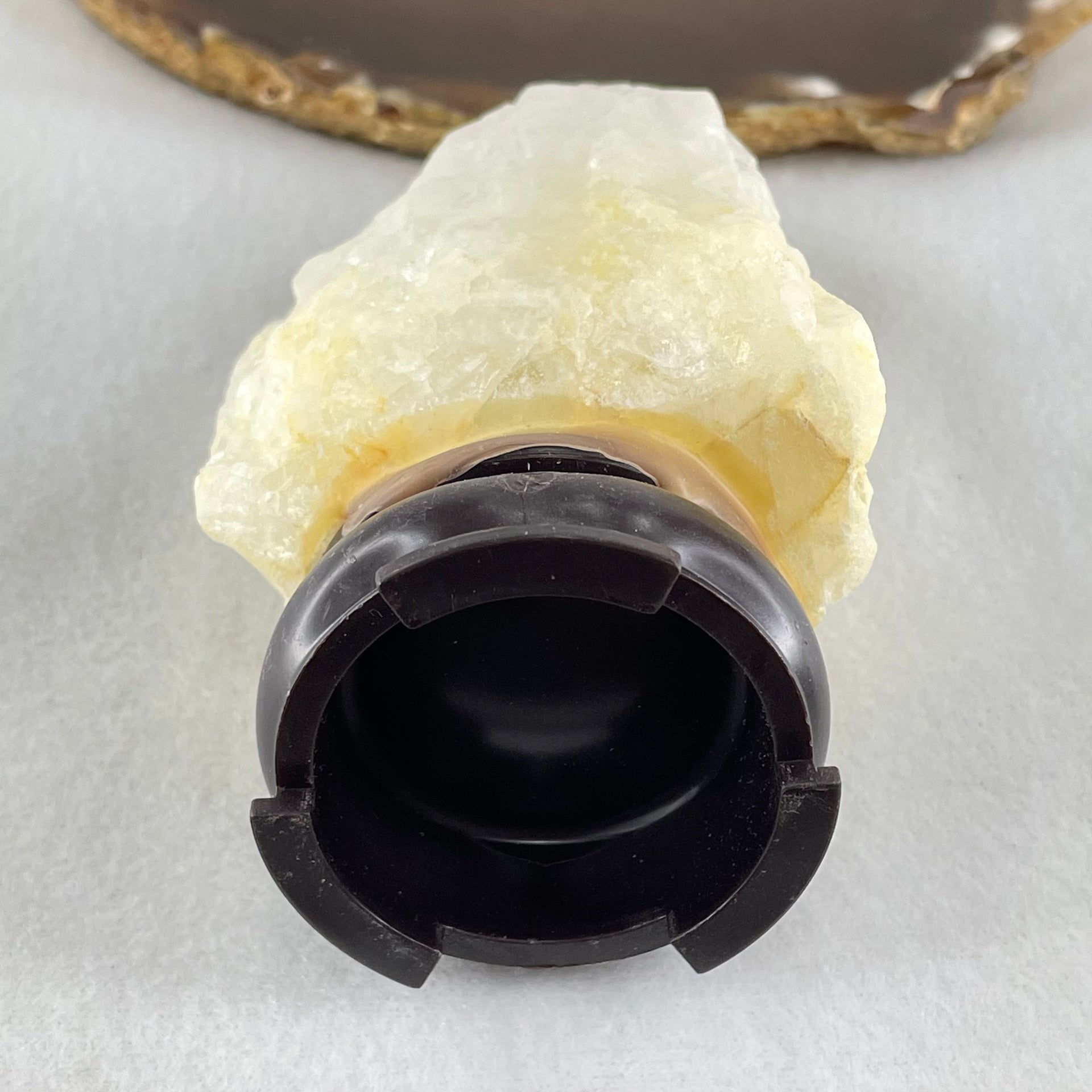 Natural Milky White Quartz Display 310.60g 62.5 by 47.5 by 104.6mm - Huangs Jadeite and Jewelry Pte Ltd