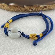 Type A Faint Lavender Jadeite Ping An Kou String Bracelet 3.21g 1.51 by 6.7mm - Huangs Jadeite and Jewelry Pte Ltd