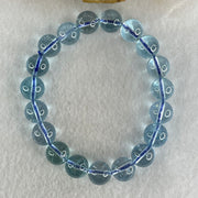 Good Grade Natural Blue Topaz Beads Bracelet 36.55g 15cm 10.3mm 19 Beads - Huangs Jadeite and Jewelry Pte Ltd