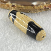 Natural Powerful Tibetan Old Oily Agate Rabbit Dzi Bead Heavenly Master (Tian Zhu) 兔子天珠 9.39g 39.1 by 12.7mm - Huangs Jadeite and Jewelry Pte Ltd