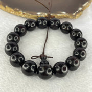 Natural India Zitan Sandalwood 小叶字檀木 Beads Bracelet Sinking Type 27.07g 14.8 mm 15 Beads - Huangs Jadeite and Jewelry Pte Ltd