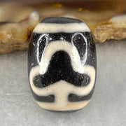 Natural Powerful Tibetan Old Oily Agate Double Bodhi Tree Dzi Bead Heavenly Master (Tian Zhu) 菩提树天珠 4.24g 17.4 by 12.7mm - Huangs Jadeite and Jewelry Pte Ltd