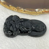 Type A Partial Translucent Black Omphasite Jadeite Buddha Pendent A货墨翠佛牌 32.84g by 60.0 by 38.4 by 8.3 mm - Huangs Jadeite and Jewelry Pte Ltd