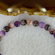 Natural Super 7 Beads Bracelet 10.46g 16.5cm 6.3mm 31 Beads - Huangs Jadeite and Jewelry Pte Ltd