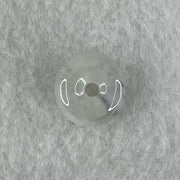 Type A Semi Icy Light Lavender With Wuji Grey Spots Jadeite Ping An Kou Charm/Pendant 2.77g 14.2 by 6.8mm - Huangs Jadeite and Jewelry Pte Ltd