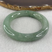 Certified Type A Full Green Jadeite Bangle Internal Diameter 50.2mm 57.85g 11.0 by 10.8mm (Very Slight External Lines) - Huangs Jadeite and Jewelry Pte Ltd