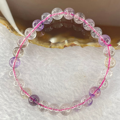 Natural super 7 Crystal Bracelet 15.79g 7.3mm 26beads - Huangs Jadeite and Jewelry Pte Ltd