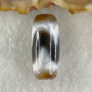 Natural Powerful Tibetan Old Oily Agate Tiger Tooth Daluo Dzi Bead Heavenly Master (Tian Zhu) 2.16g 19.8 by 8.4mm - Huangs Jadeite and Jewelry Pte Ltd