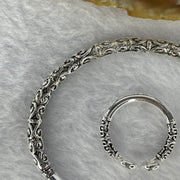 925 Sliver in Sliver Colour Monkey God/King Tightening Curse Bracelet and Ring Set 21.78g 13.6 by 5.4 mm / 3.39g 8.1 by 2.8 mm - Huangs Jadeite and Jewelry Pte Ltd