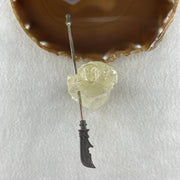 Natural Clear Quartz Guan Gong Display 116.3g 37.8 by 140.0 by 54.1mm - Huangs Jadeite and Jewelry Pte Ltd