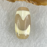 Natural Powerful Tibetan Old Oily Agate Tiger Tooth Daluo Dzi Bead Heavenly Master (Tian Zhu) 虎呀天诛 3.07g 20.0 by 10.2mm - Huangs Jadeite and Jewelry Pte Ltd