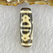 Natural Powerful Tibetan Old Oily Agate 5 Cai Shen Dzi Bead Heavenly Master (Tian Zhu) 9.29g 36.9 by 12.5mm - Huangs Jadeite and Jewelry Pte Ltd