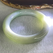 Type A Light Green Jadeite Bangle 74.92g Internal Diameter 56.6mm 11.5 by 12.4mm (Very Slight Internal Lines) - Huangs Jadeite and Jewelry Pte Ltd