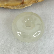 Type A Semi Icy Faint Green Jadeite Ping An Kou Charm/Pendant 2.05g 13.0 by 5.9mm - Huangs Jadeite and Jewelry Pte Ltd
