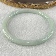 Type A Light Blueish Green Jadeite Bangle 19.39g Internal Diameter 57.6mm 5.9 by 6.0mm (Slight Internal Lines) - Huangs Jadeite and Jewelry Pte Ltd