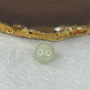 Type A Jelly Light Green with Brown Patches Jadeite Bead for Bracelet/Necklace/Earrings/Ring 4.17g 13.6mm - Huangs Jadeite and Jewelry Pte Ltd