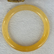Transparent Orange to Yellow Quartzite Jade Bangle 天山玉手镯 Internal Diameter 57.3mm 38.10g 9.6 by 9.6mm - Huangs Jadeite and Jewelry Pte Ltd