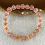 Natural Ferruginous Quartz Bracelet 17.08g 15cm 8.3mm 23 Beads - Huangs Jadeite and Jewelry Pte Ltd
