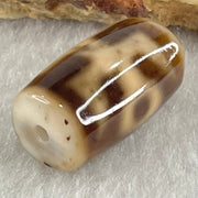 Natural Powerful Tibetan Old Oily Agate Patina Guiren Tairen Human Dzi Bead Totem Amulet Heavenly Master (Tian Zhu) 贵人天诛 4.90g 19.5 by 11.8mm - Huangs Jadeite and Jewelry Pte Ltd