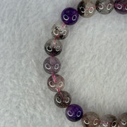 Natural Super 7 Beads Bracelet 23.17g 17cm 9.3mm 22 Beads - Huangs Jadeite and Jewelry Pte Ltd