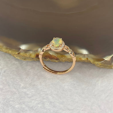 Opal 4.8 by 6.9 by 3.2 mm (estimated) in 925 Silver Ring 1.71g - Huangs Jadeite and Jewelry Pte Ltd