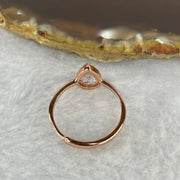 Above Average Grade Natural Super 7 Crystal in 925 Sliver Ring in Rose Gold Color (Adjustable Size) 天然超级七水晶 925 银戒指（可调节尺寸) 1.62g 9.2 by 5.4 by 4.6mm - Huangs Jadeite and Jewelry Pte Ltd
