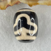 Natural Powerful Tibetan Old Oily Agate Double Bodhi Tree Dzi Bead Heavenly Master (Tian Zhu) 菩提树天珠 4.35g 17.4 by 12.9mm - Huangs Jadeite and Jewelry Pte Ltd