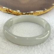 Grey Sodium Feldspar Jade Bangle Internal Diameter 61.8mm 58.62g 13.8 by 8.6mm (Close to Perfect) - Huangs Jadeite and Jewelry Pte Ltd
