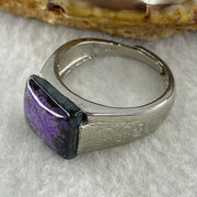 Good Grade Natural Sugilite  Wu Shi Pai in S925 Sliver Ring (Adjustable Size) 6.22g 12.2 by 11.8 by 4.0mm - Huangs Jadeite and Jewelry Pte Ltd