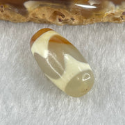 Natural Powerful Tibetan Old Oily Agate Tiger Tooth Daluo Dzi Bead Heavenly Master (Tian Zhu) 虎呀天诛 3.09g 20.1 by 10.3mm - Huangs Jadeite and Jewelry Pte Ltd
