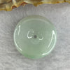 Type A Faint Green Lavender Jadeite Ping An Kou Donut 平安扣 Pendant 7.02g 24.6 by 5.6mm - Huangs Jadeite and Jewelry Pte Ltd