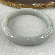 Type A Faint Lavender Faint Green Jadeite Bangle 46.17g Internal Diameter 57.5mm 11.7 by 7.5mm (Very Slight External Roughs with Internal Lines) - Huangs Jadeite and Jewelry Pte Ltd