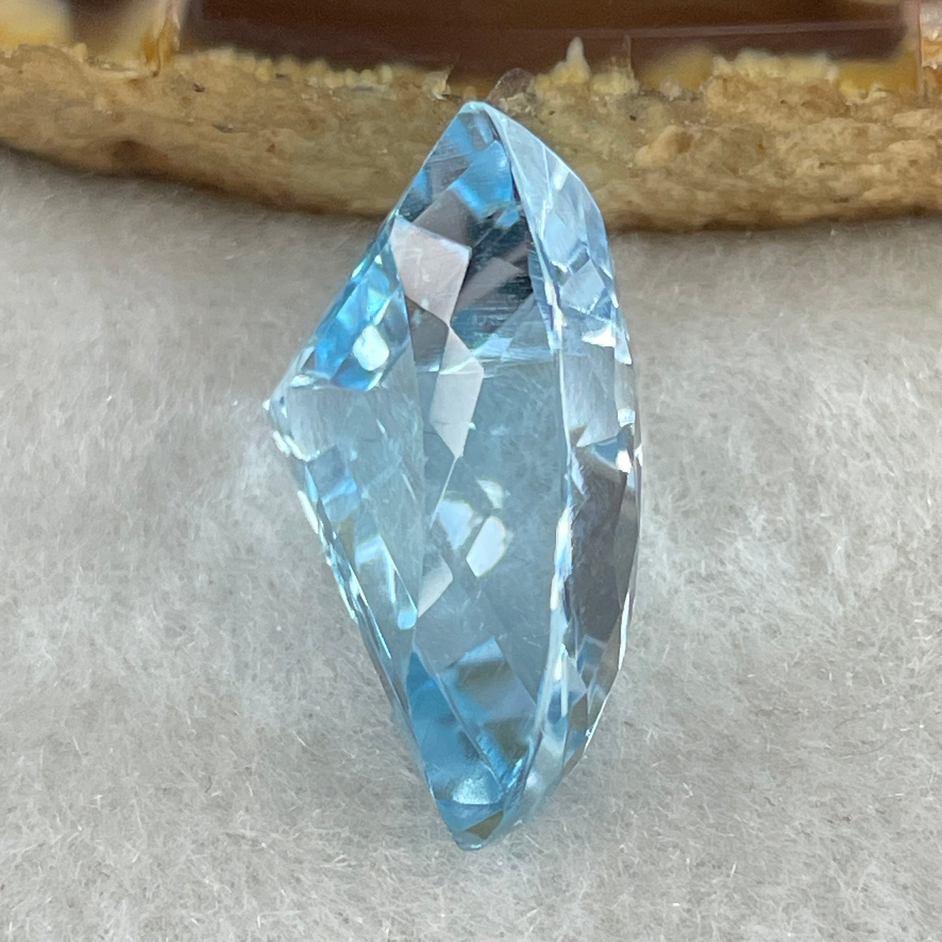 Natural Sky Blue Topaz Trillion Shape 17.64ct 20.4 by 13.0 by 9.8mm - Huangs Jadeite and Jewelry Pte Ltd