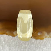 Natural Powerful Tibetan Old Oily Agate Tiger Tooth Daluo Dzi Bead Heavenly Master (Tian Zhu) 虎呀天诛 3.12g 19.8 by 10.4mm - Huangs Jadeite and Jewelry Pte Ltd