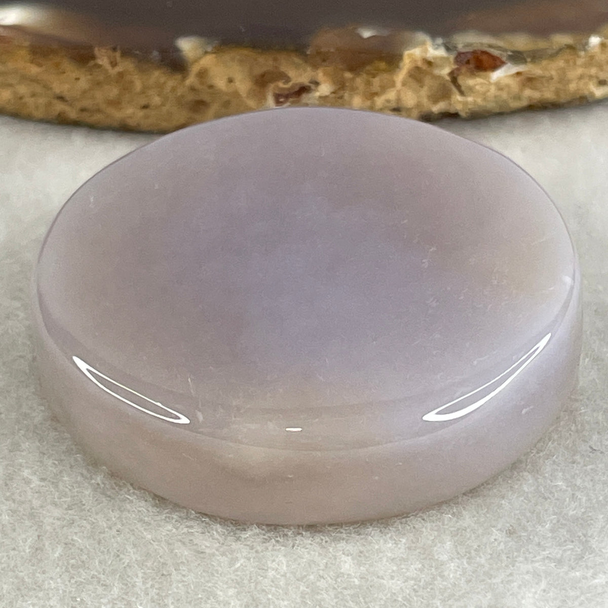 Natural Purple Flower Agate Bangle Set 77.78g Inner Diameter 55.7mm 9.6 by 10.5mm (Perfect) - Huangs Jadeite and Jewelry Pte Ltd