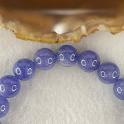 Above Average Grade Natural Blue Tanzanite Beads Bracelet 24.67g 15.5cm 8.8mm 22 Beads - Huangs Jadeite and Jewelry Pte Ltd