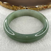 Natural Type A Jelly Green Jadeite Bangle 47.56g Inner Diameter 52.8mm 12.2 by 7.8mm (External and Internal Lines) - Huangs Jadeite and Jewelry Pte Ltd