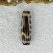 Natural Powerful Tibetan Old Oily Agate Sky Door Serenity 1 Eye Dzi Bead Heavenly Master (Tian Zhu) 一眼天诛 8.05g 38.5 by 11.5mm - Huangs Jadeite and Jewelry Pte Ltd