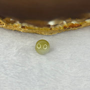 Type A Yellow with Sky Blue Jadeite Bead for Bracelet/Necklace/Earrings/Rings 1.53g 9.7mm - Huangs Jadeite and Jewelry Pte Ltd