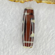 Natural Powerful Tibetan Old Oily Agate Sky Door Serenity 1 Eye Dzi Bead Heavenly Master (Tian Zhu) 一眼天诛 8.59g 37.8 by 12.0mm - Huangs Jadeite and Jewelry Pte Ltd