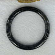 Type A Black Grey Wuji Jadeite Baby Bangle 14.30g Internal Diameter 40.7mm 6.3 by 6.4mm - Huangs Jadeite and Jewelry Pte Ltd