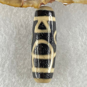 Natural Powerful Tibetan Old Oily Agate Huan Xi Fo Dzi Bead Heavenly Master (Tian Zhu) 歡喜佛天珠 9.16g 38.0 by 12.3mm - Huangs Jadeite and Jewelry Pte Ltd
